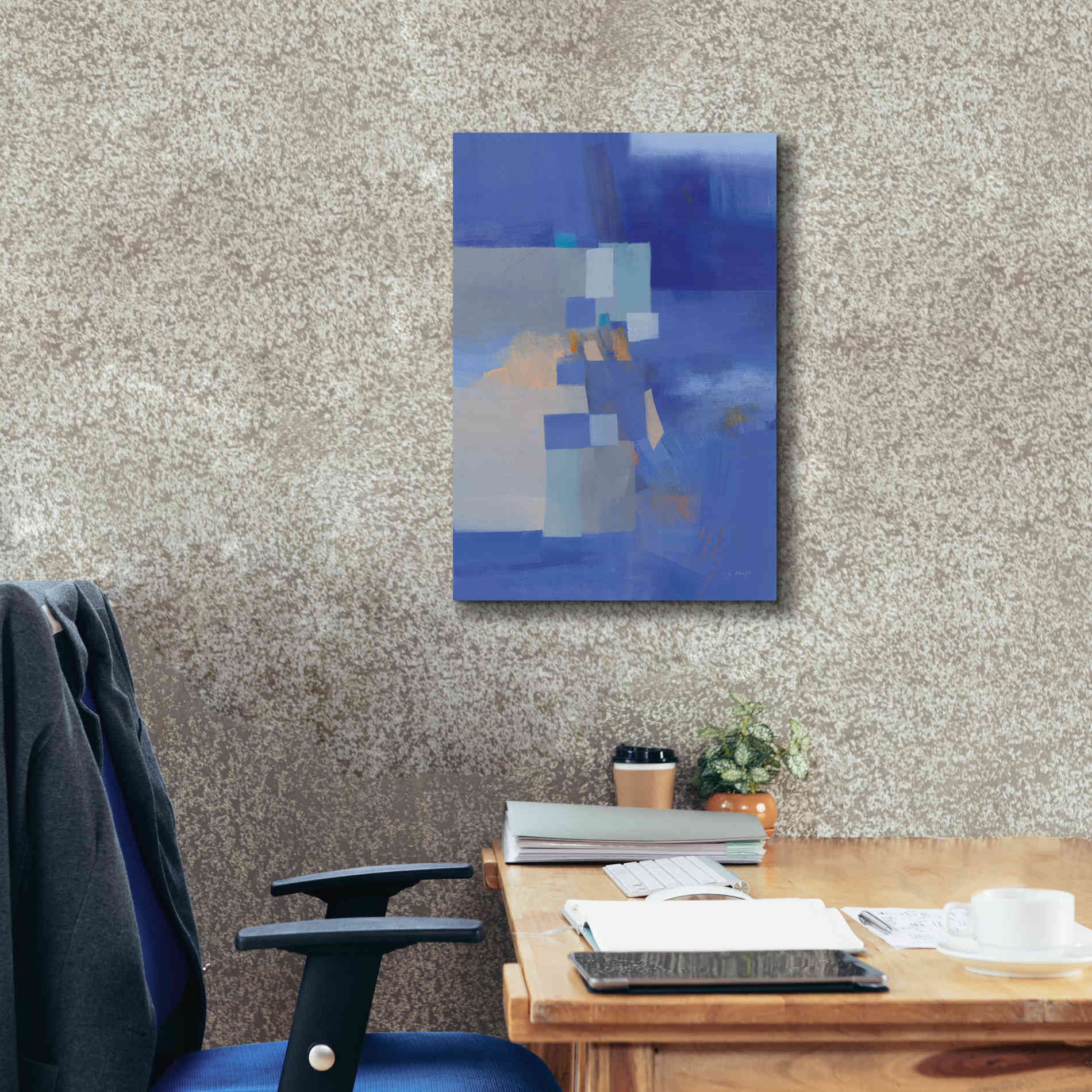 'Blue Dawn' by Jo Maye, Canvas Wall Art,18 x 26