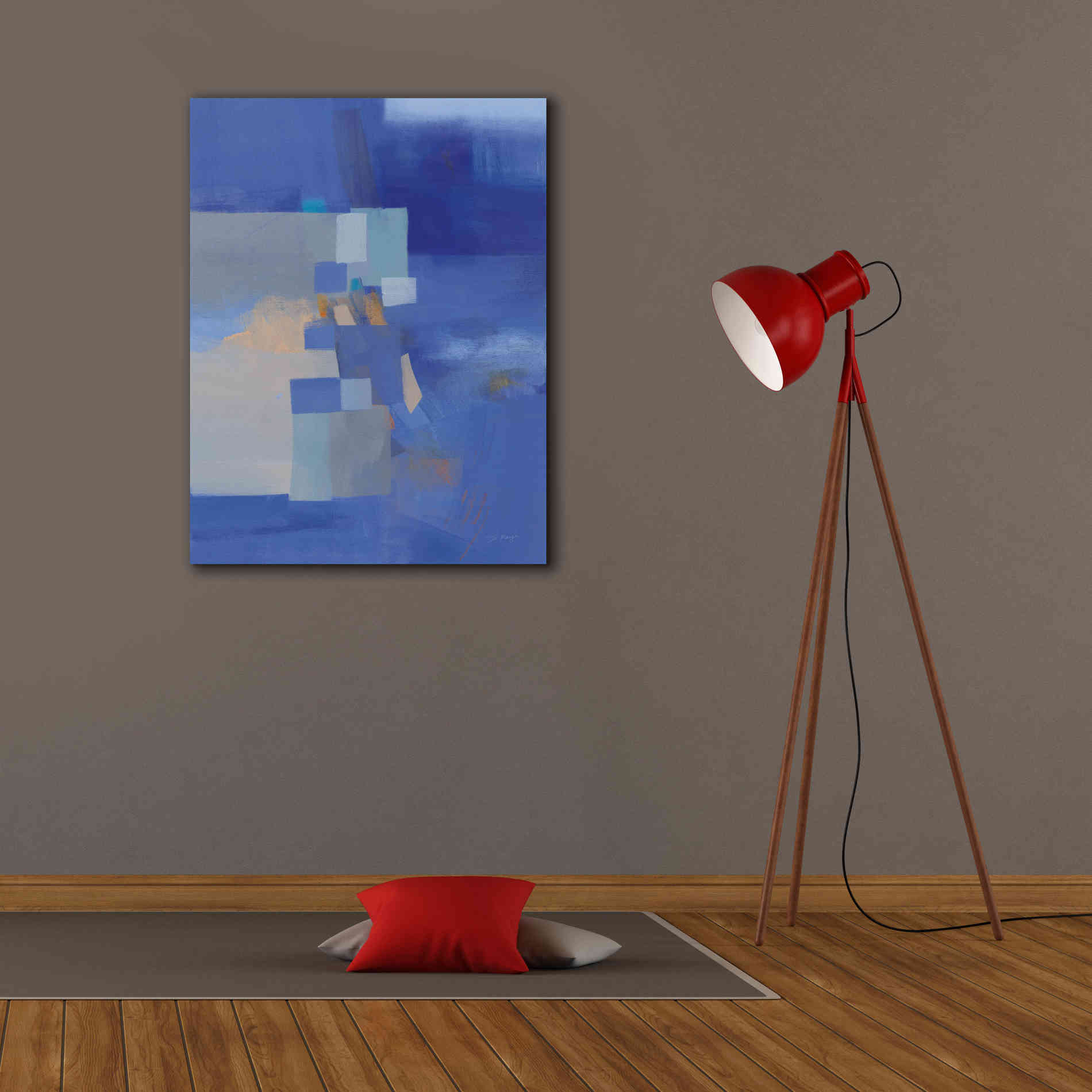 'Blue Dawn' by Jo Maye, Canvas Wall Art,26 x 34