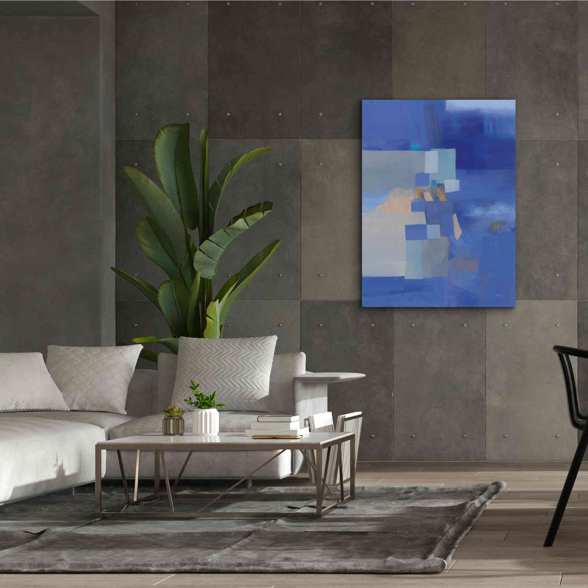 'Blue Dawn' by Jo Maye, Canvas Wall Art,40 x 54