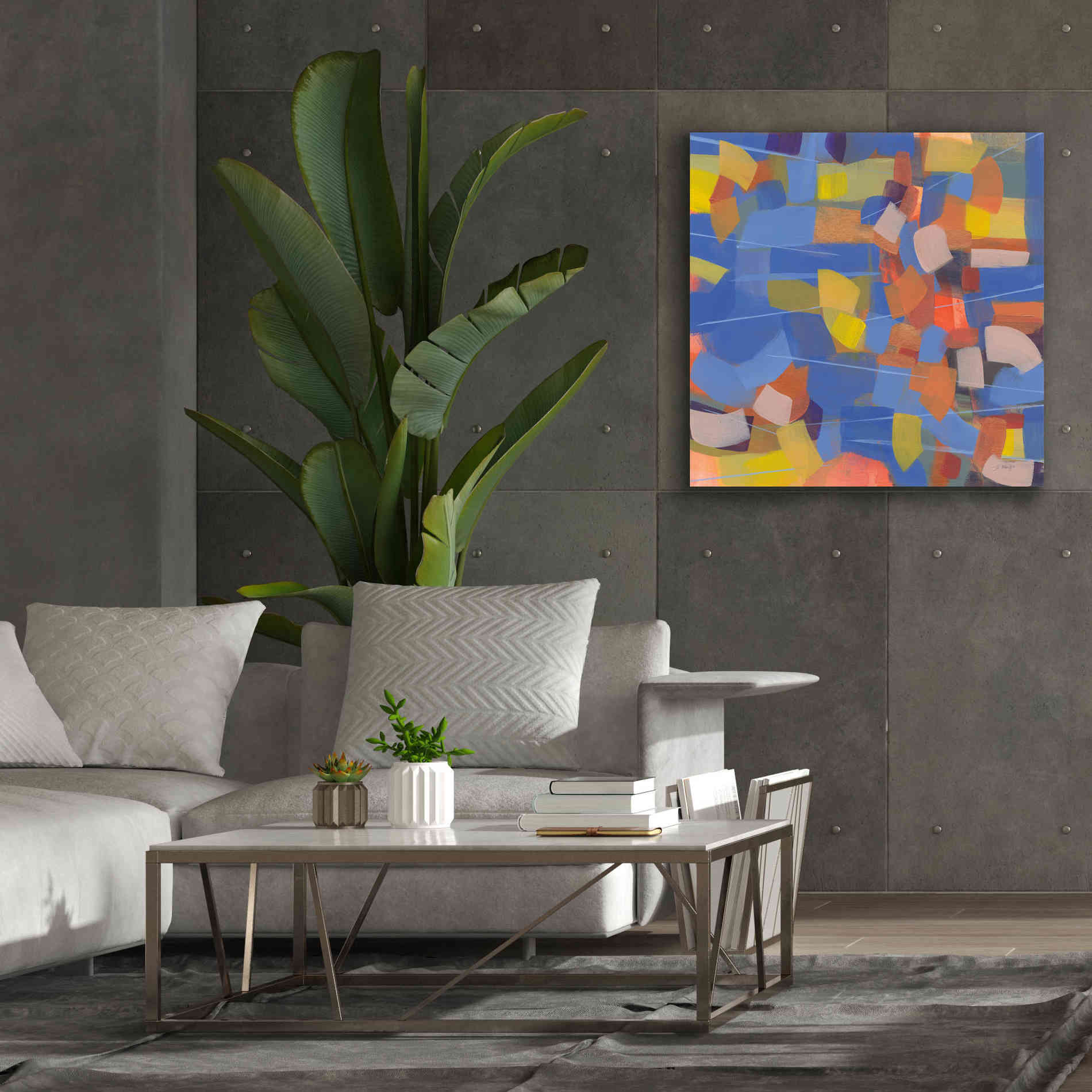 'Intensity' by Jo Maye, Canvas Wall Art,37 x 37