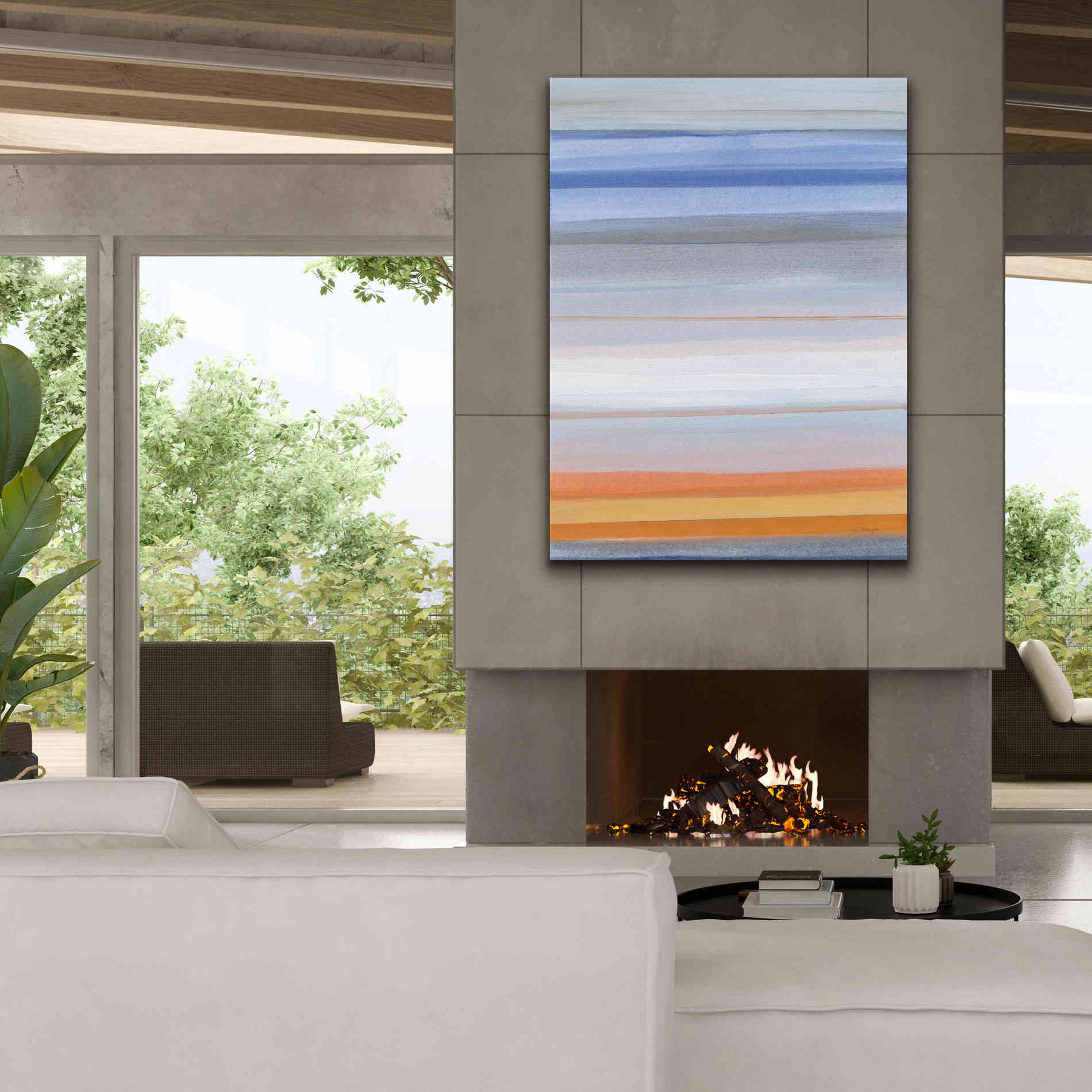 'Horizons' by Jo Maye, Canvas Wall Art,40 x 54