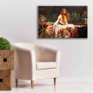'The Lady of Shalott' by John William Waterhouse, Canvas Wall Art,40 x 26