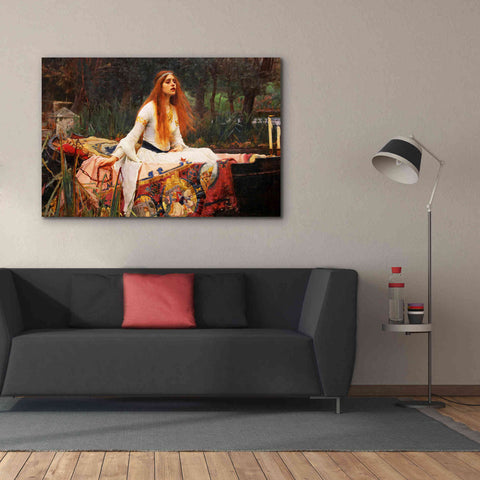 Image of 'The Lady of Shalott' by John William Waterhouse, Canvas Wall Art,60 x 40