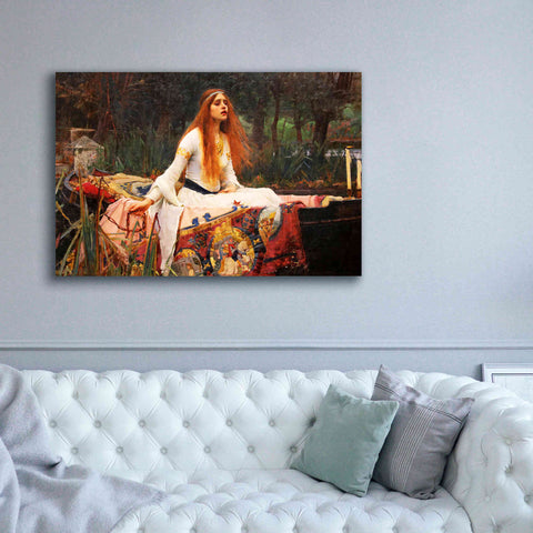 Image of 'The Lady of Shalott' by John William Waterhouse, Canvas Wall Art,60 x 40