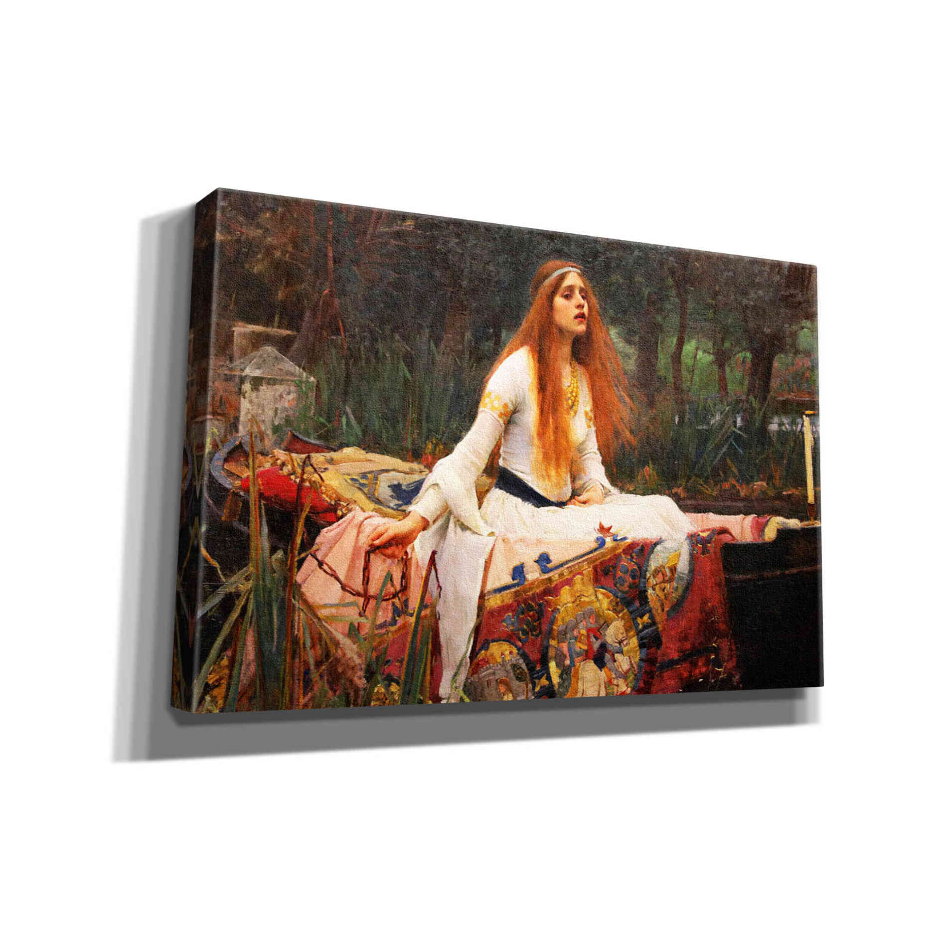 'The Lady of Shalott' by John William Waterhouse, Canvas Wall Art
