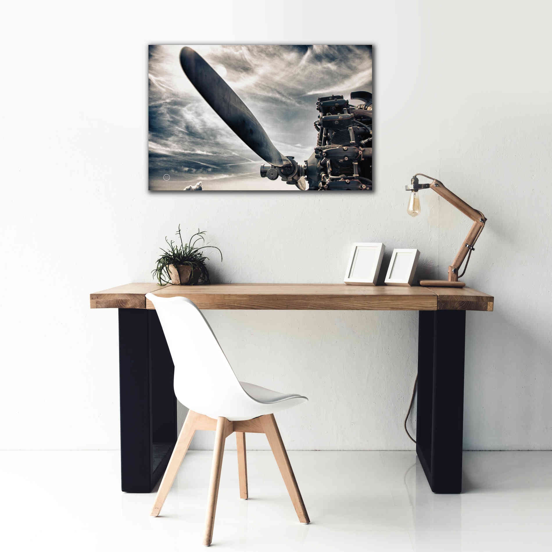 'Aero Maquina' by Nathan Larson, Canvas Wall Art,40 x 26