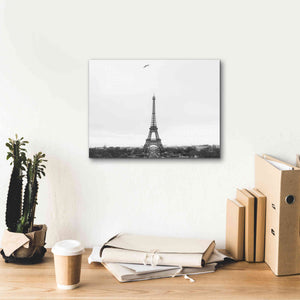 'A Birds View of Paris' by Nathan Larson, Canvas Wall Art,16 x 12