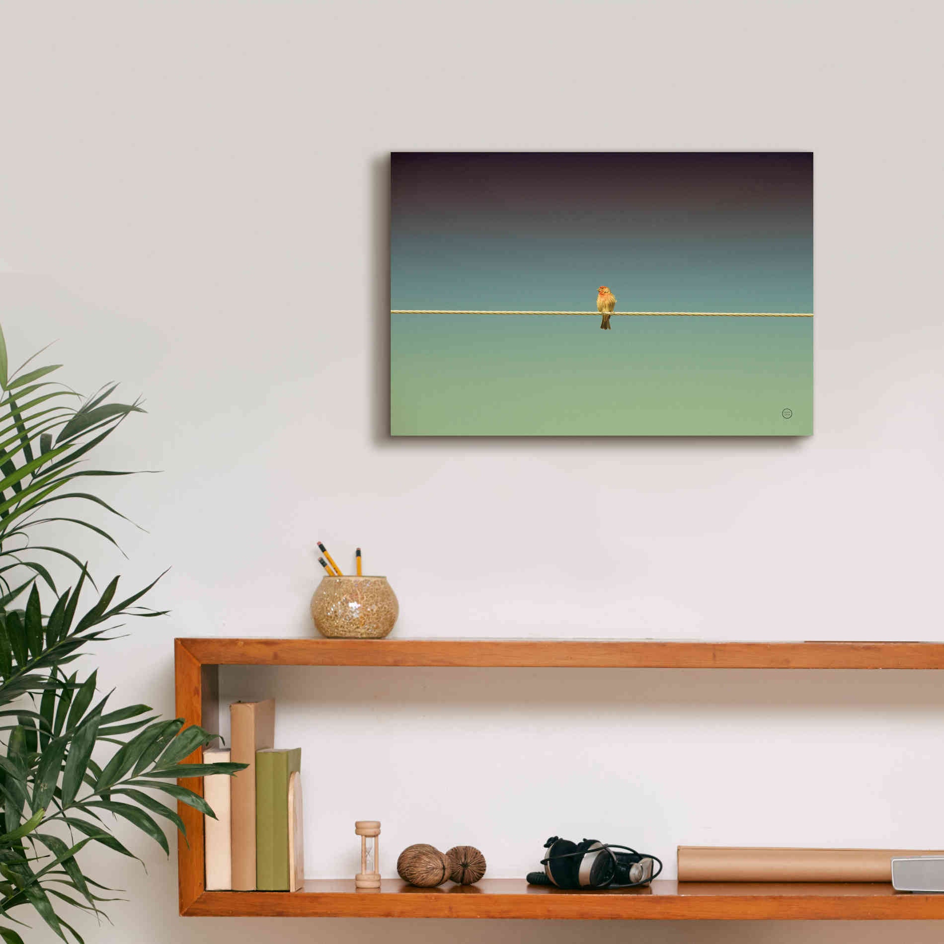 'Waiting' by Nathan Larson, Canvas Wall Art,18 x 12