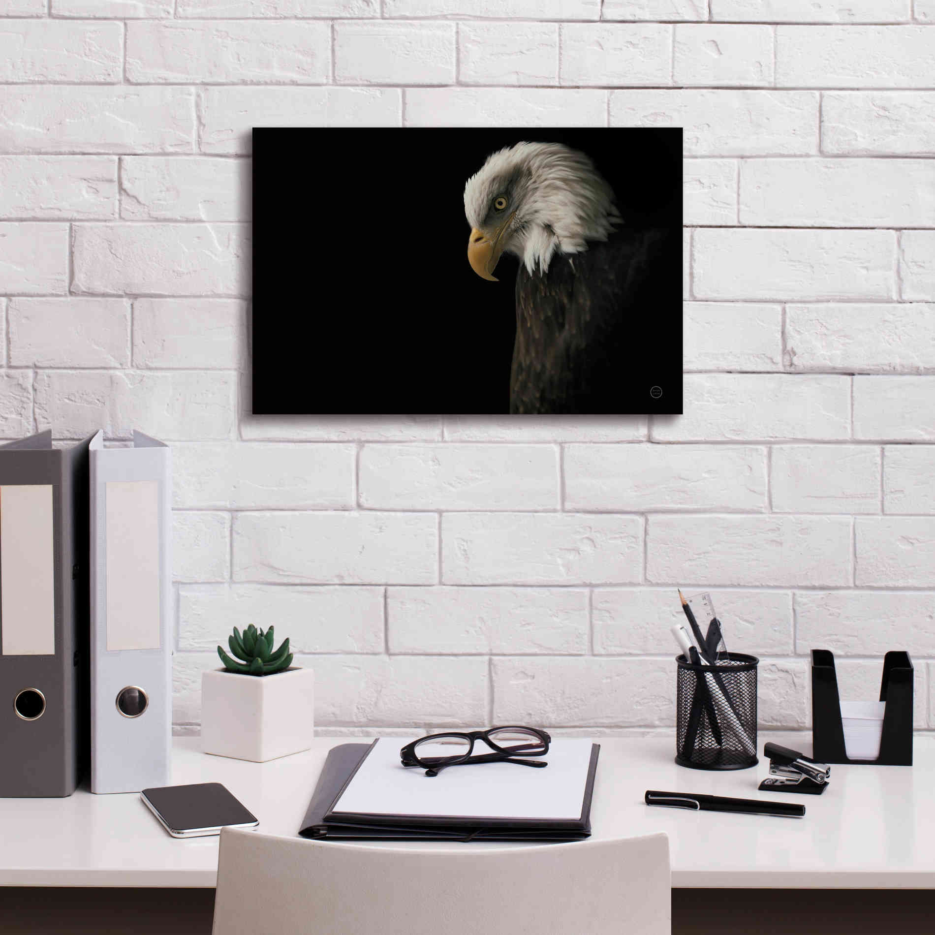 'Eagle Bow' by Nathan Larson, Canvas Wall Art,18 x 12