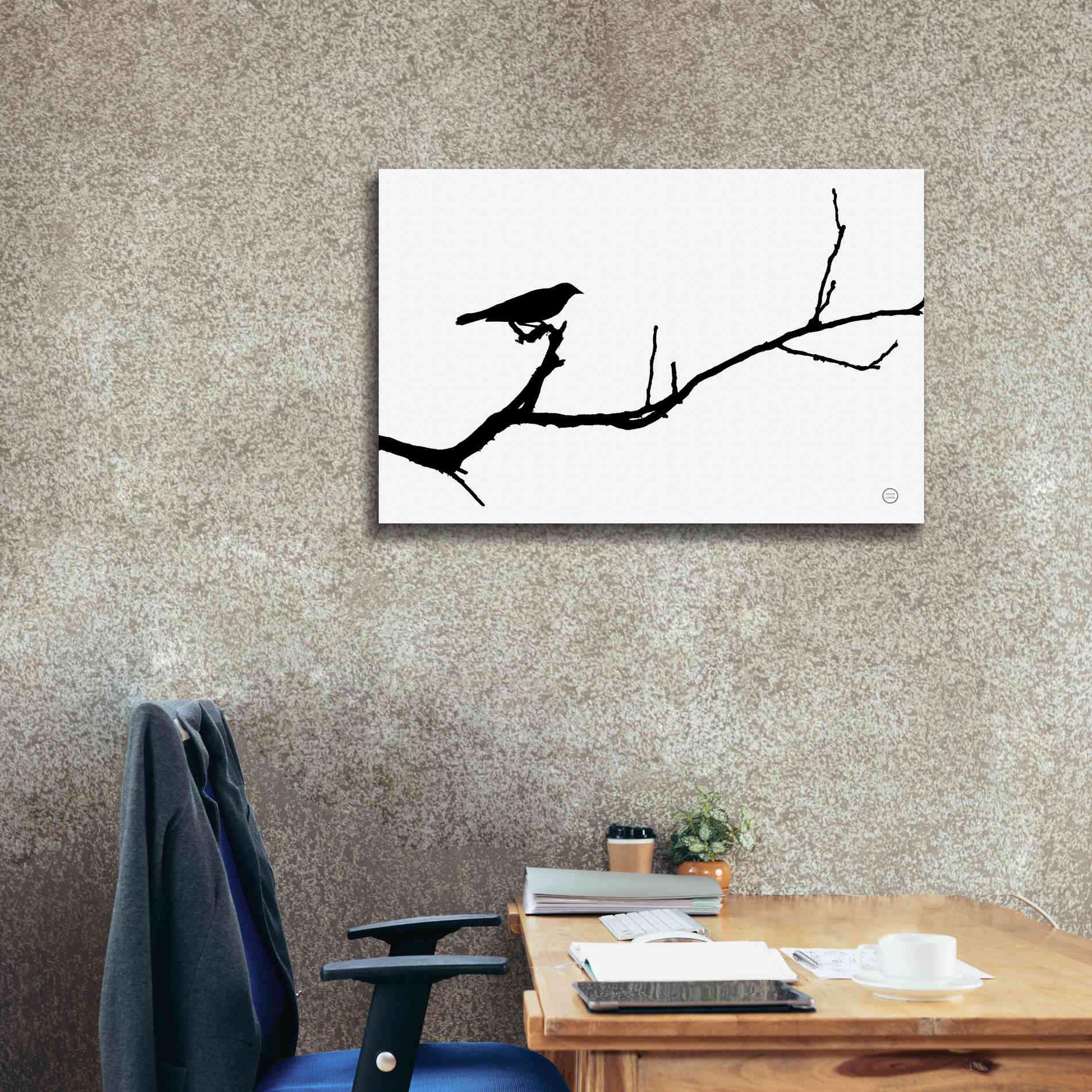 'Bird Silhouette' by Nathan Larson, Canvas Wall Art,40 x 26