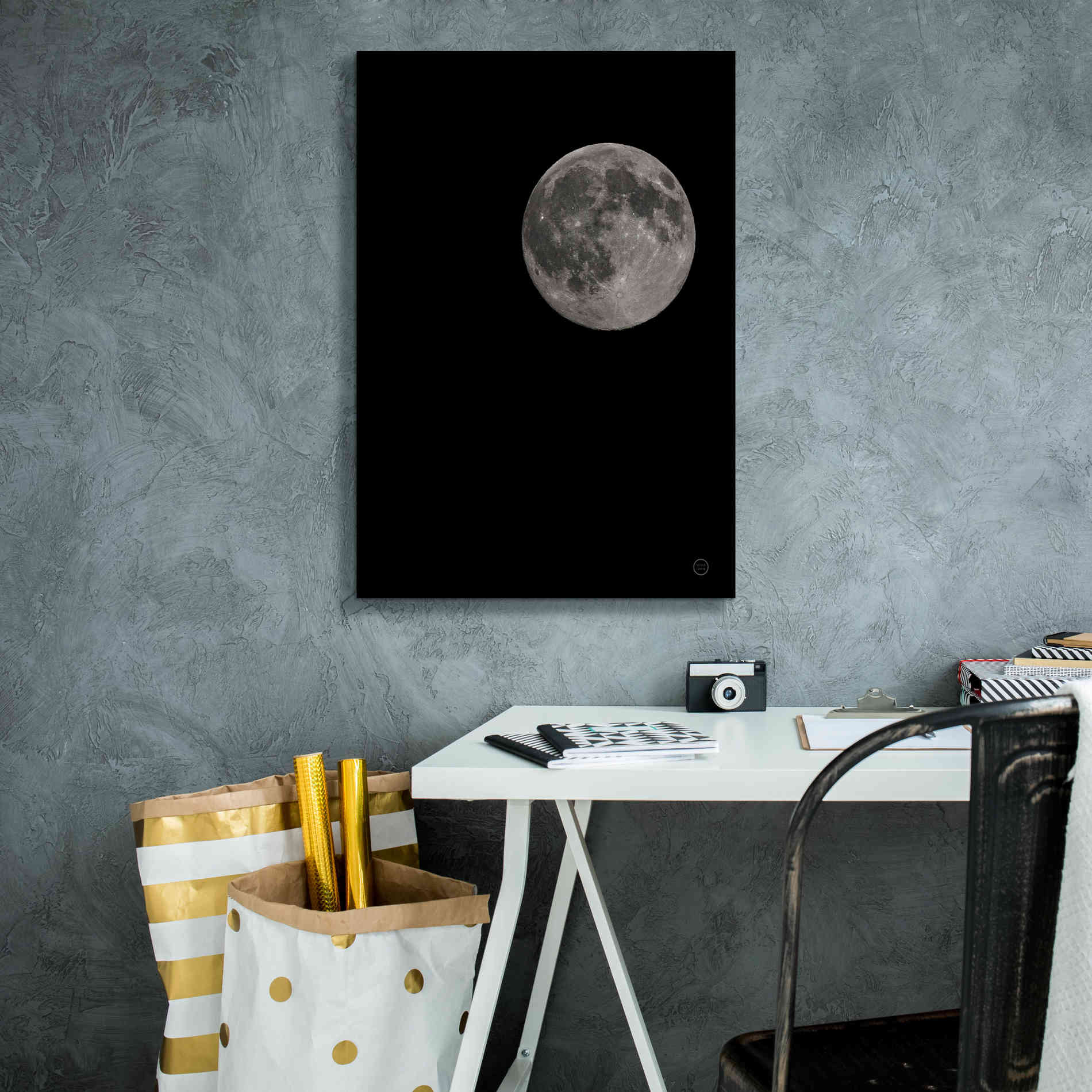 'Moon Detail I' by Nathan Larson, Canvas Wall Art,18 x 26