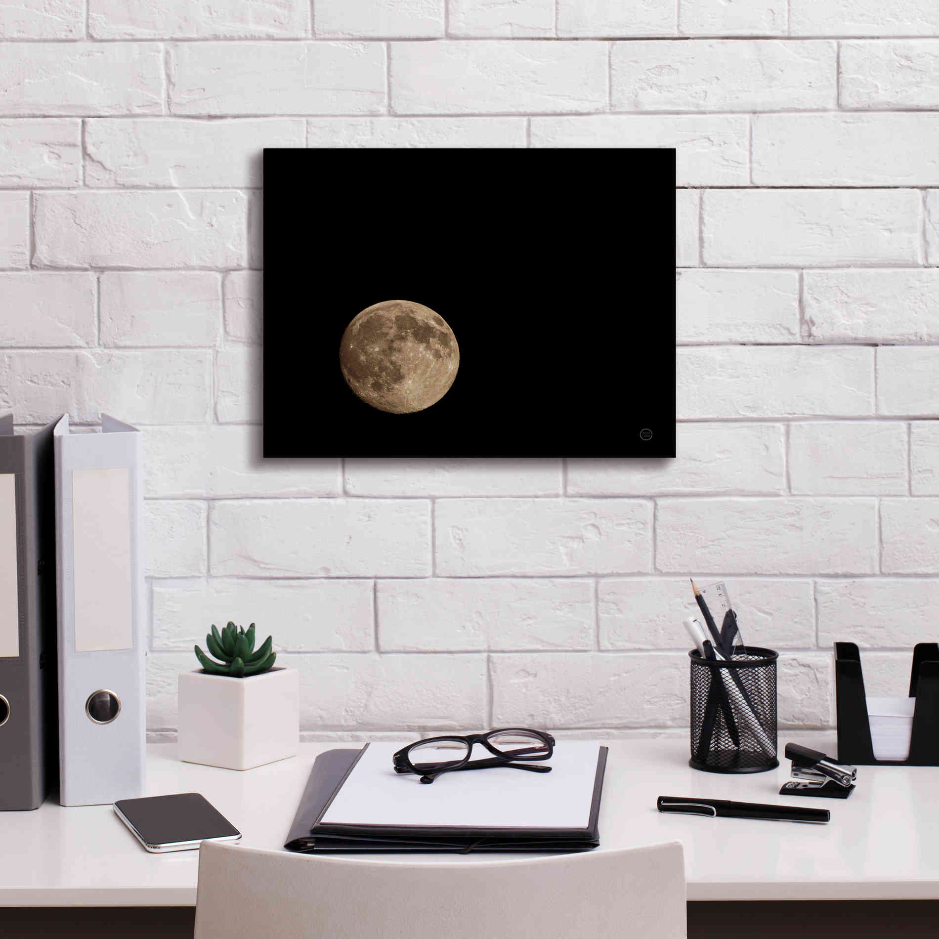 'Moon Detail II' by Nathan Larson, Canvas Wall Art,16 x 12