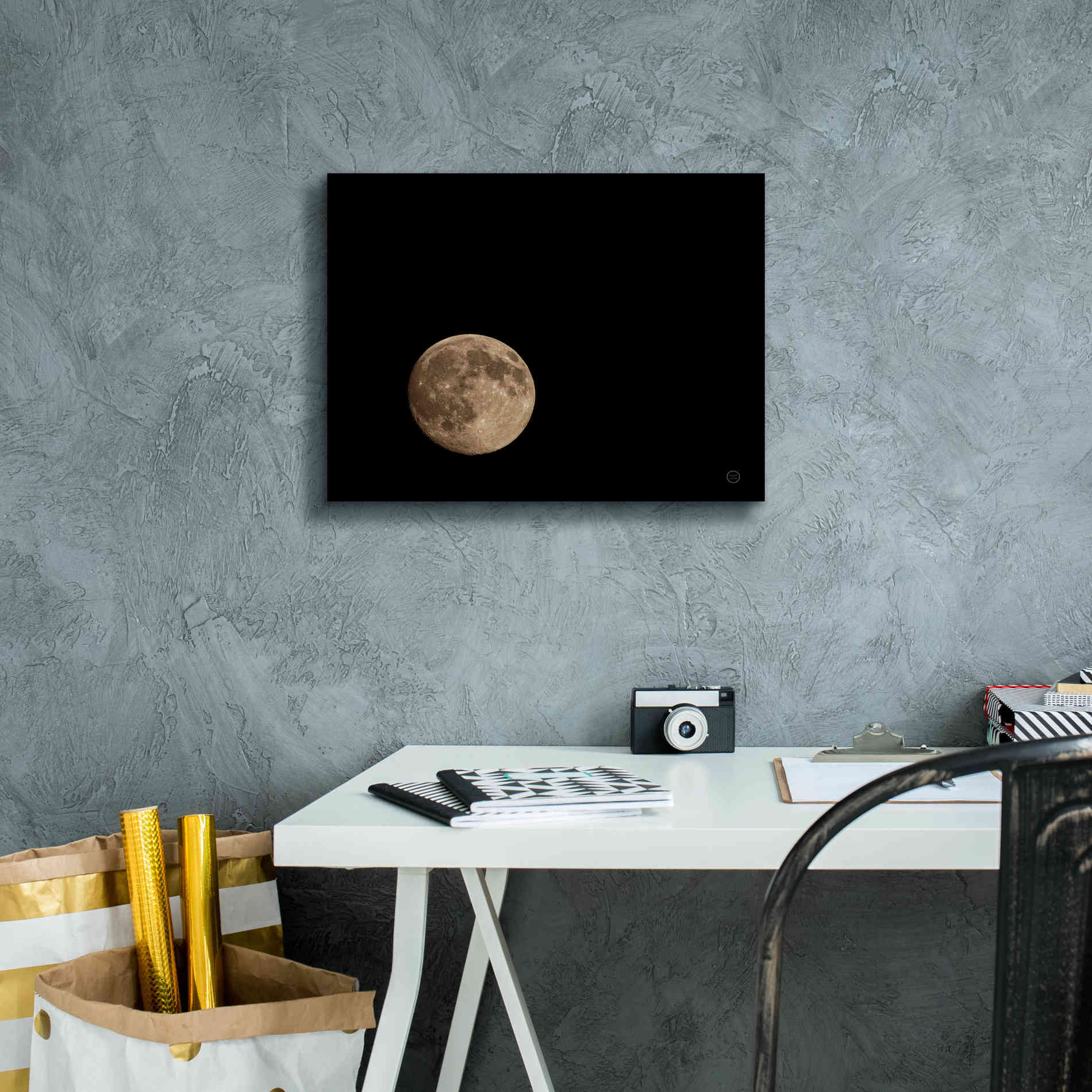 'Moon Detail II' by Nathan Larson, Canvas Wall Art,16 x 12