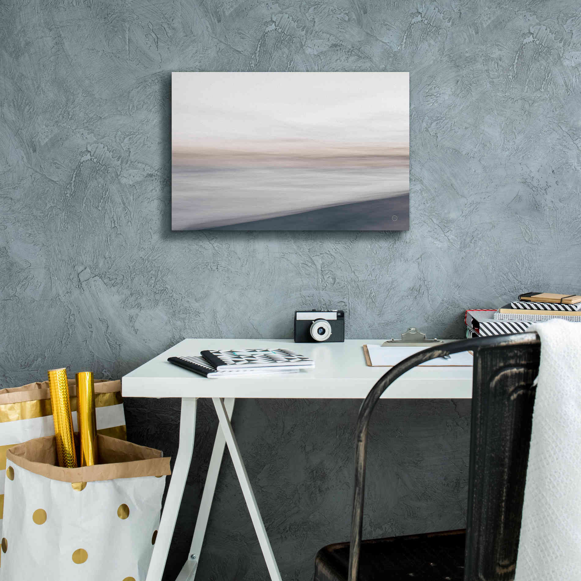 'Waves Move Me I' by Nathan Larson, Canvas Wall Art,18 x 12