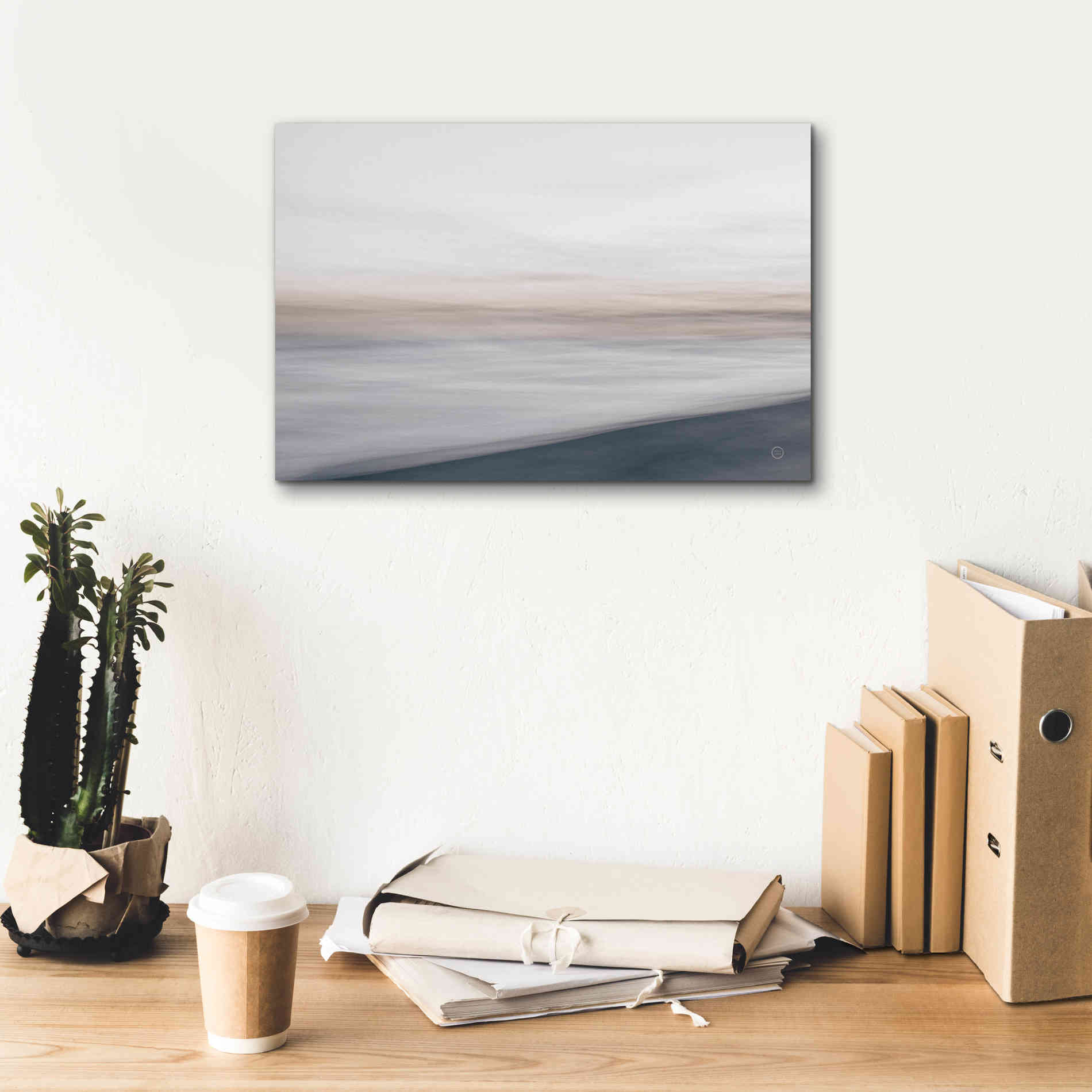 'Waves Move Me I' by Nathan Larson, Canvas Wall Art,18 x 12
