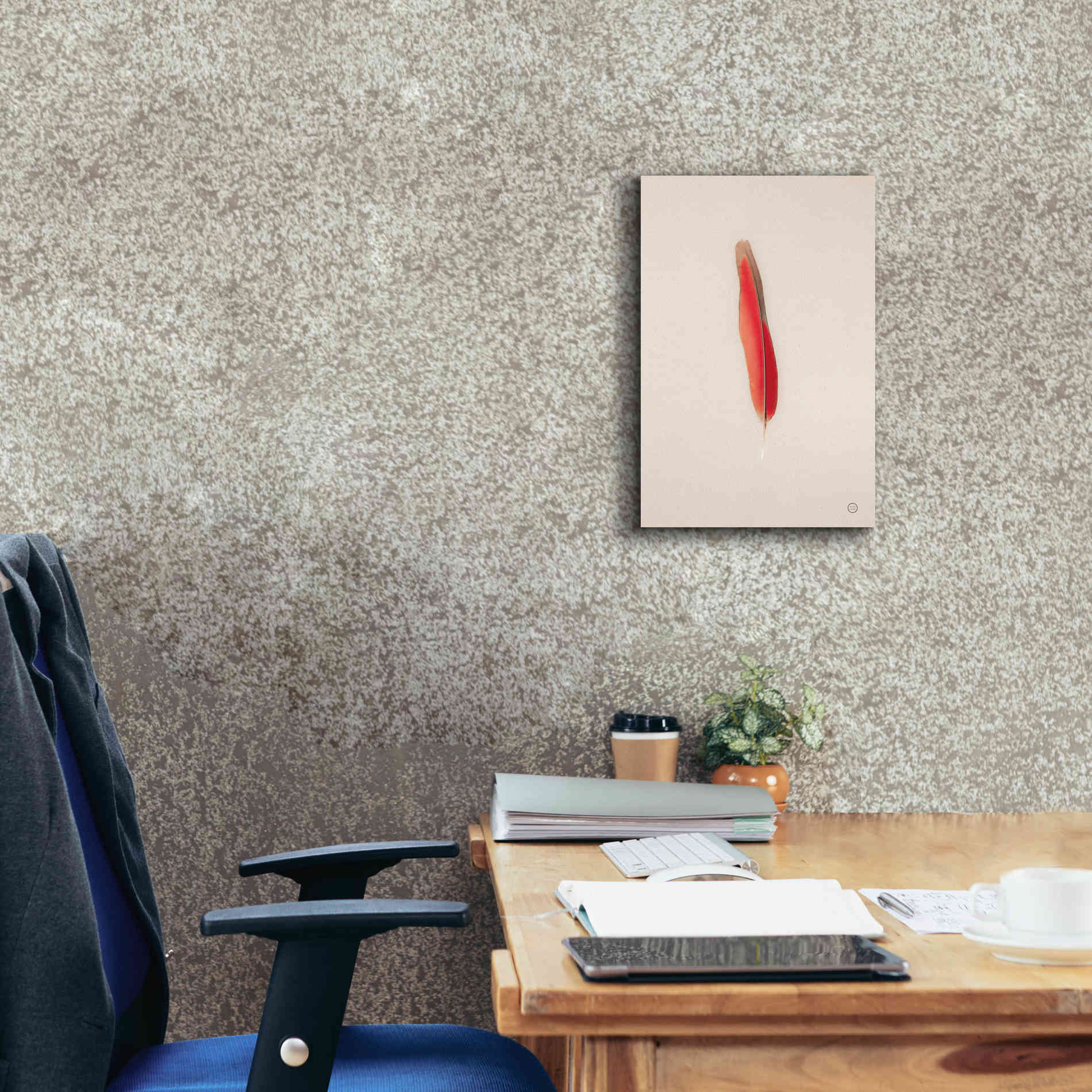 'Floating Feathers II' by Nathan Larson, Canvas Wall Art,12 x 18
