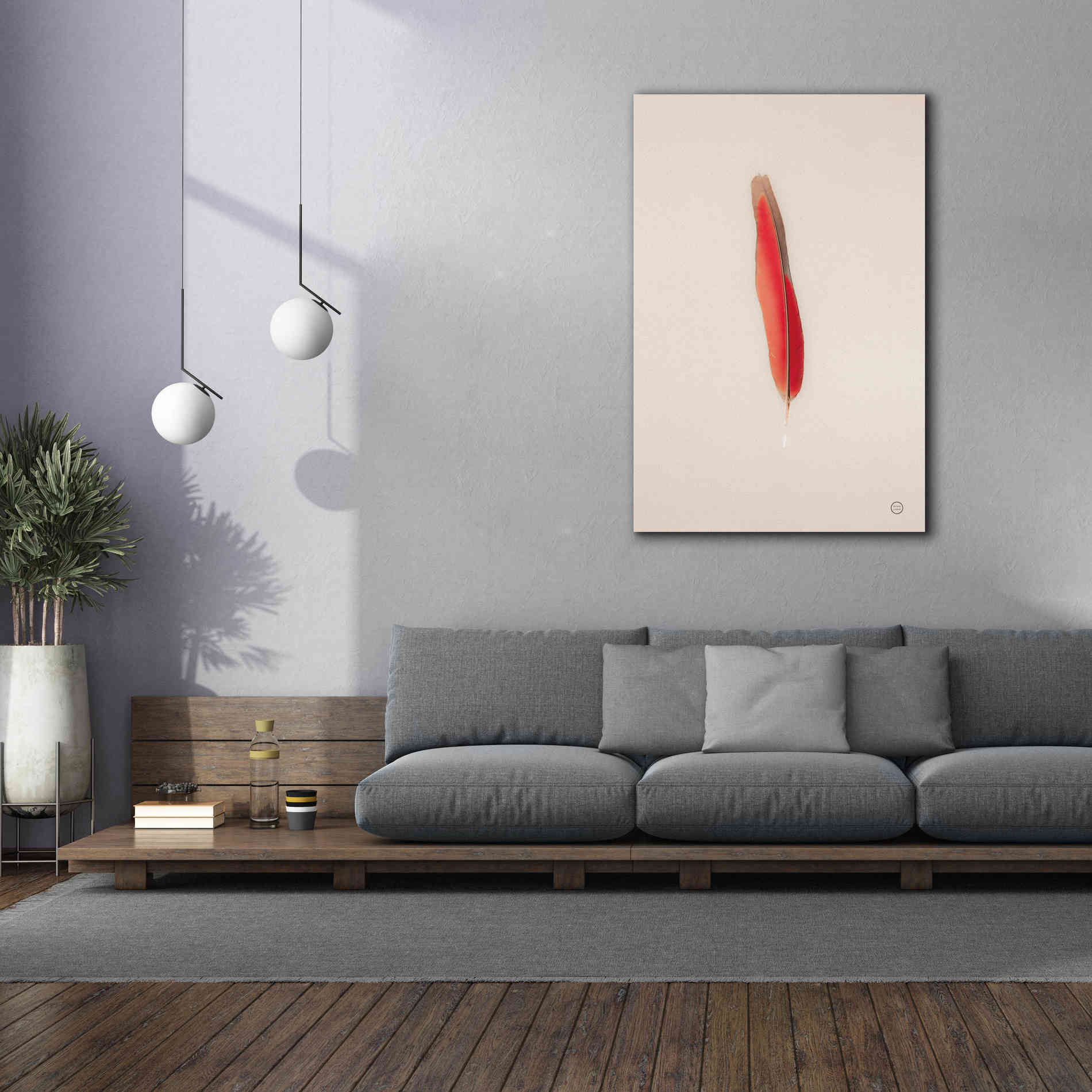 'Floating Feathers II' by Nathan Larson, Canvas Wall Art,40 x 60