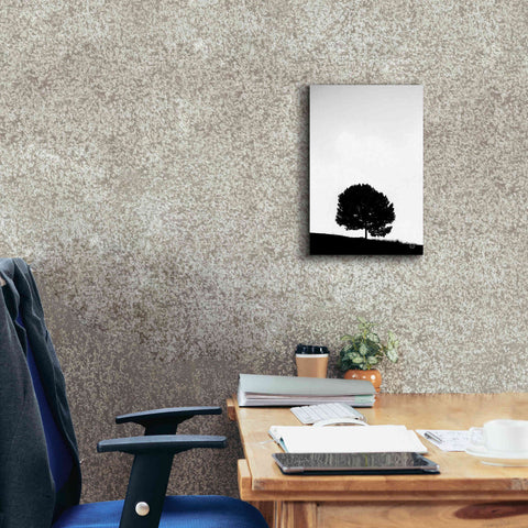 Image of 'Lone Tree Hill' by Nathan Larson, Canvas Wall Art,12 x 18