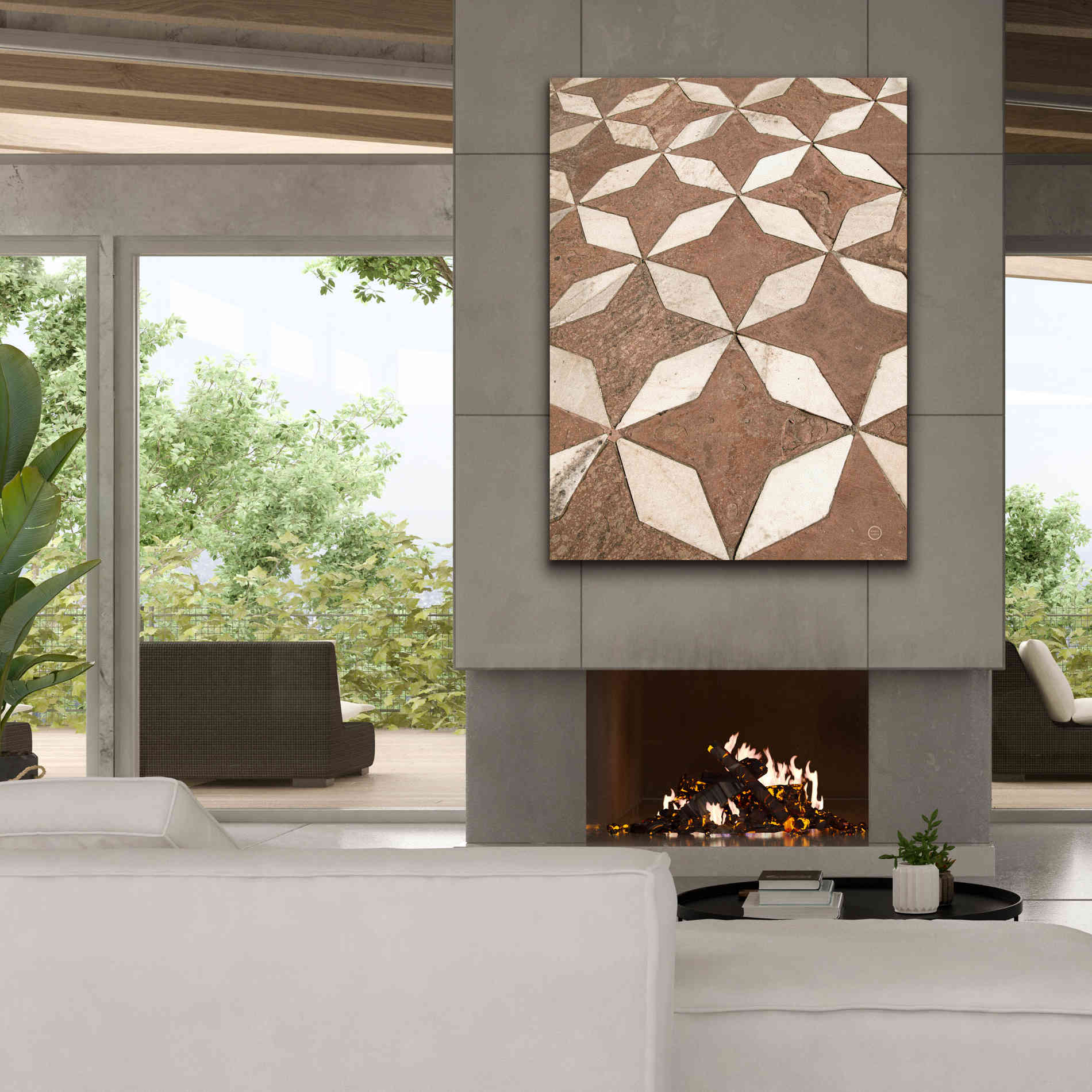 'Mosaic III' by Nathan Larson, Canvas Wall Art,40 x 54