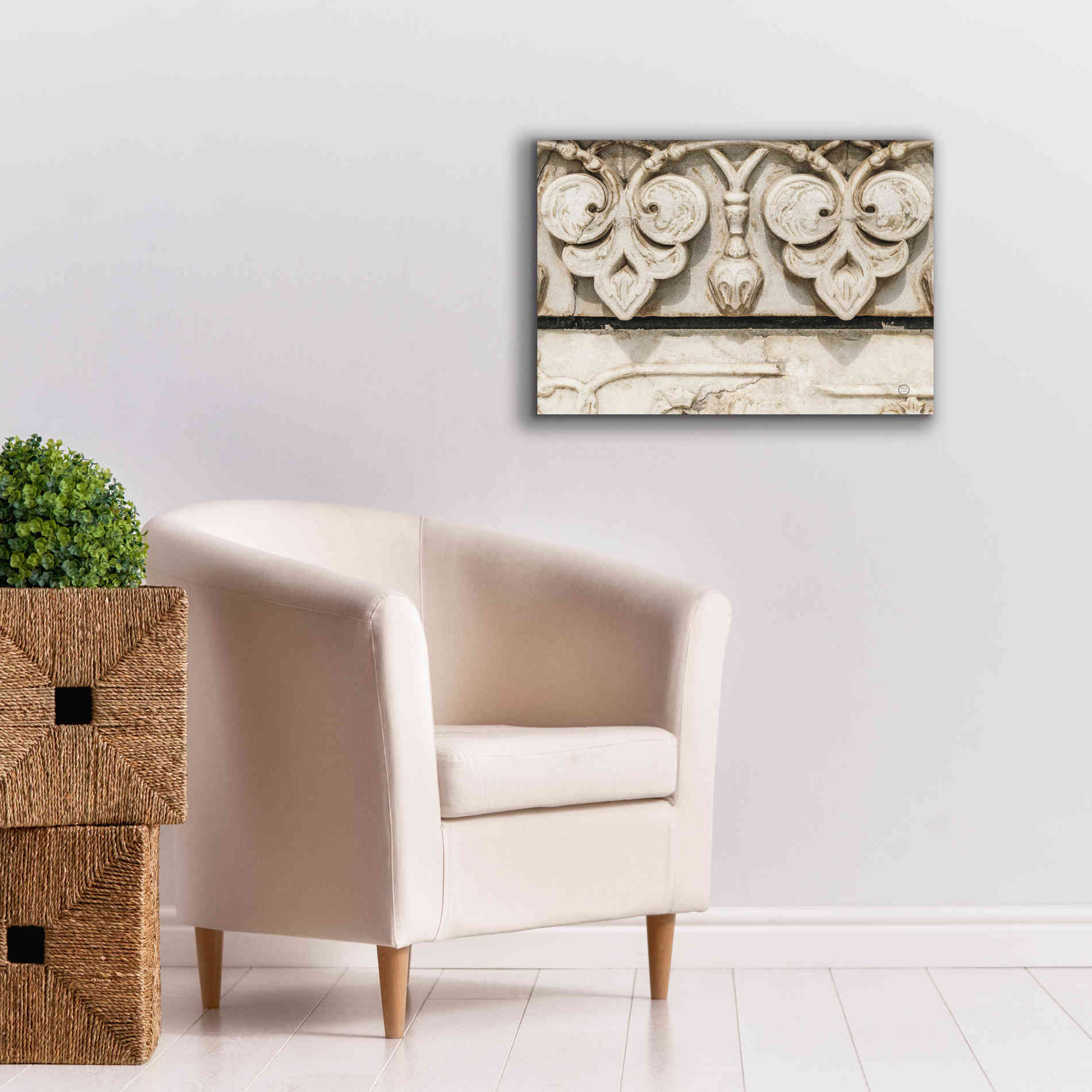 'Sculptural Detail' by Nathan Larson, Canvas Wall Art,26 x 18