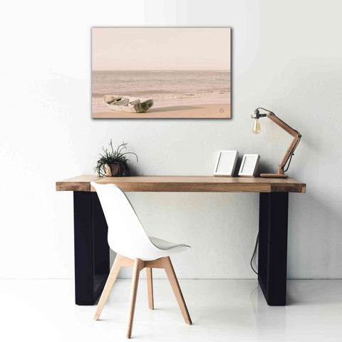 Image of 'Fishing Boat at Sunset' by Nathan Larson, Canvas Wall Art,40 x 26