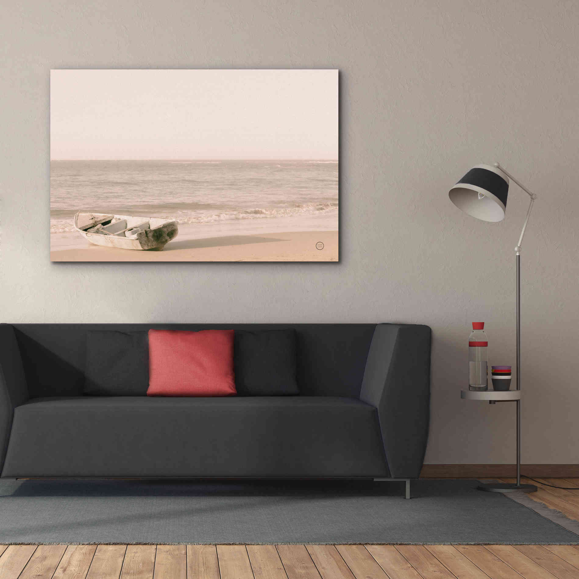 'Fishing Boat at Sunset' by Nathan Larson, Canvas Wall Art,60 x 40