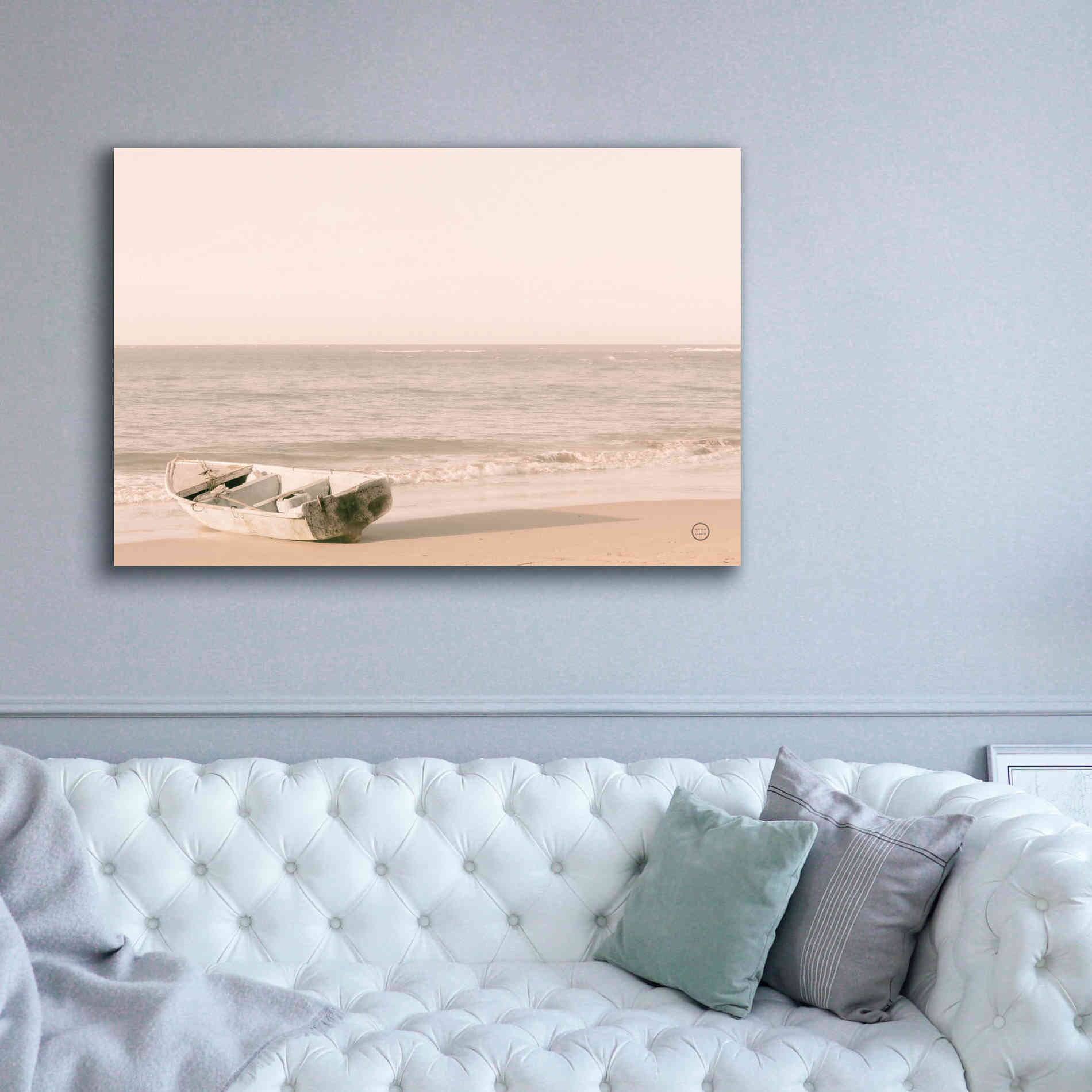 'Fishing Boat at Sunset' by Nathan Larson, Canvas Wall Art,60 x 40