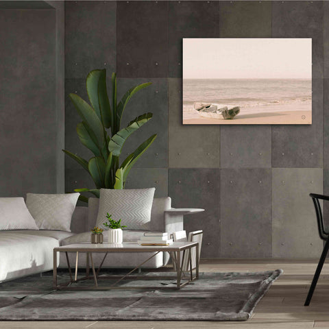 Image of 'Fishing Boat at Sunset' by Nathan Larson, Canvas Wall Art,60 x 40