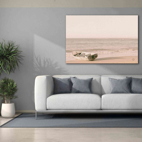Image of 'Fishing Boat at Sunset' by Nathan Larson, Canvas Wall Art,60 x 40