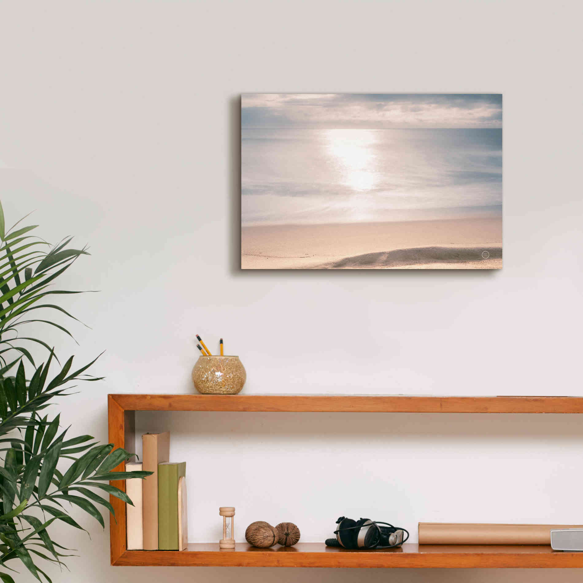'Smooth Waters' by Nathan Larson, Canvas Wall Art,18 x 12