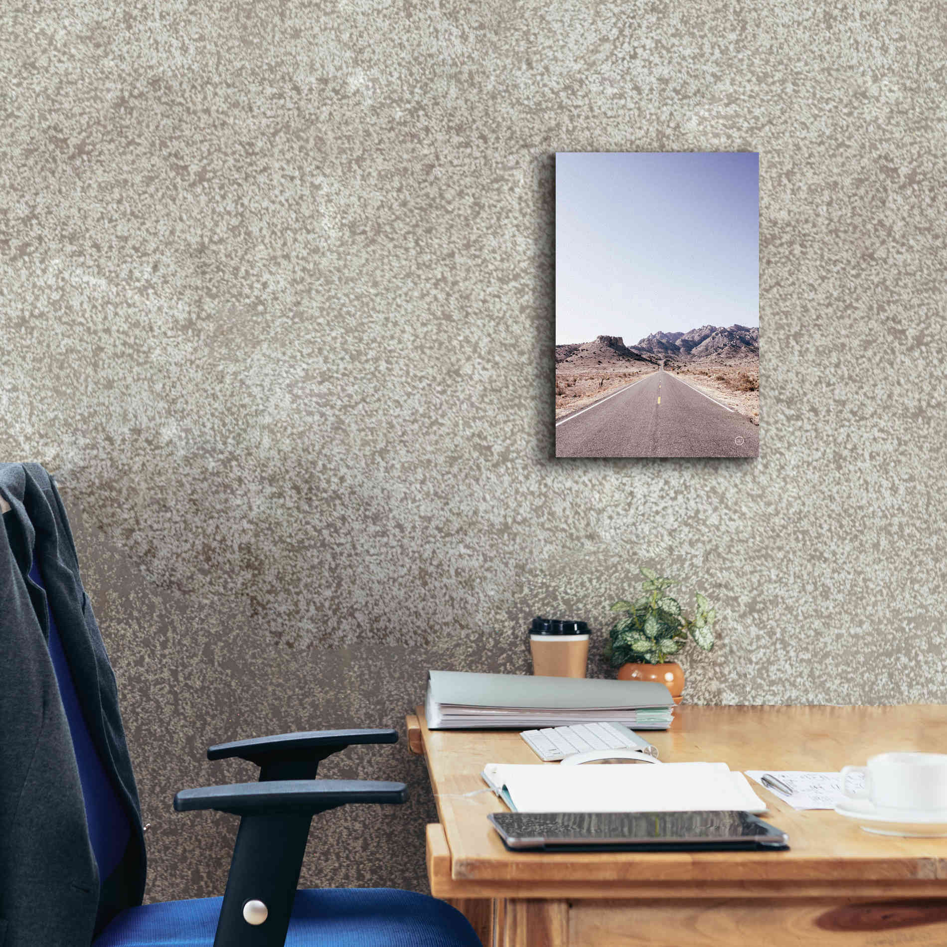 'Dusty Desert Dreams Road' by Nathan Larson, Canvas Wall Art,12 x 18