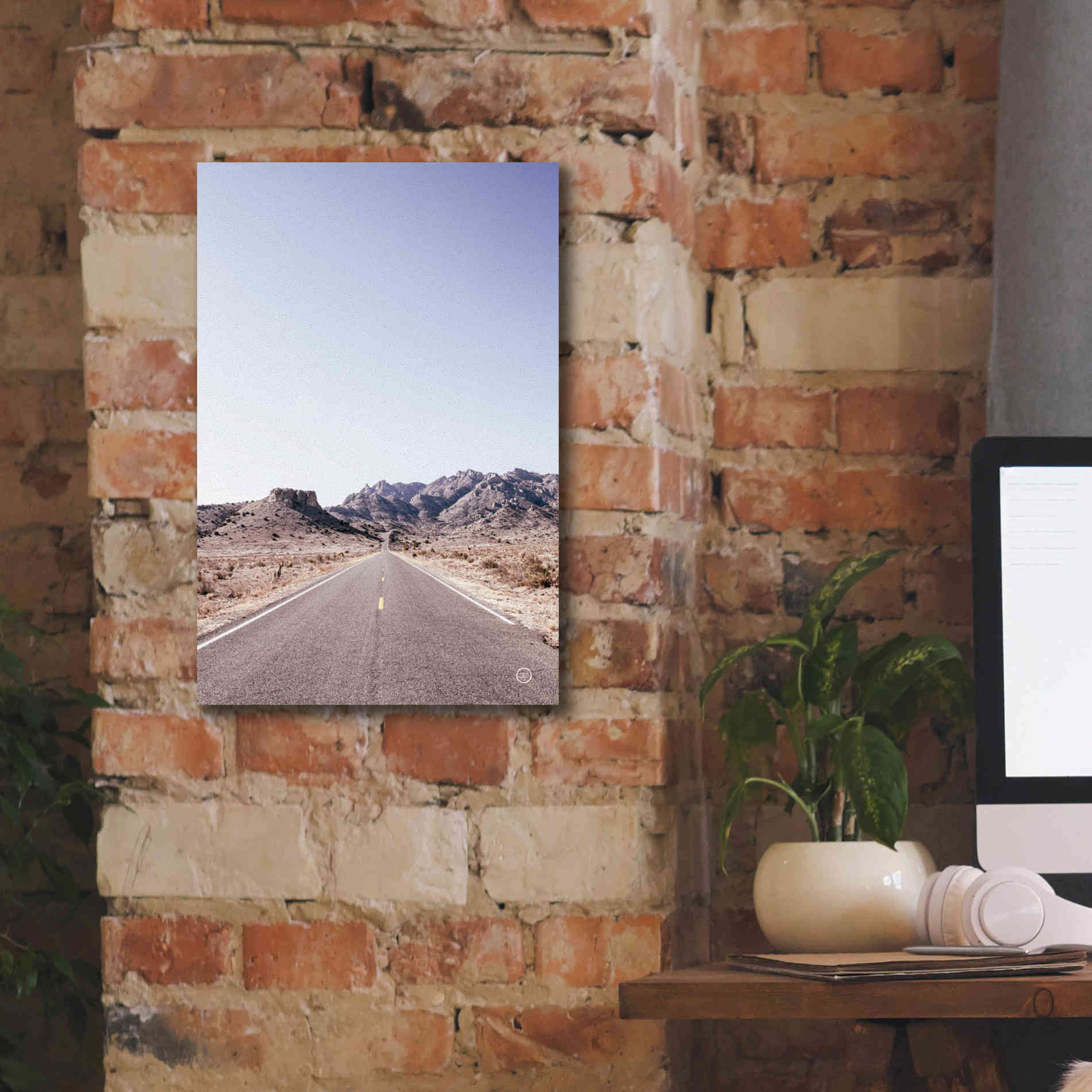 'Dusty Desert Dreams Road' by Nathan Larson, Canvas Wall Art,12 x 18