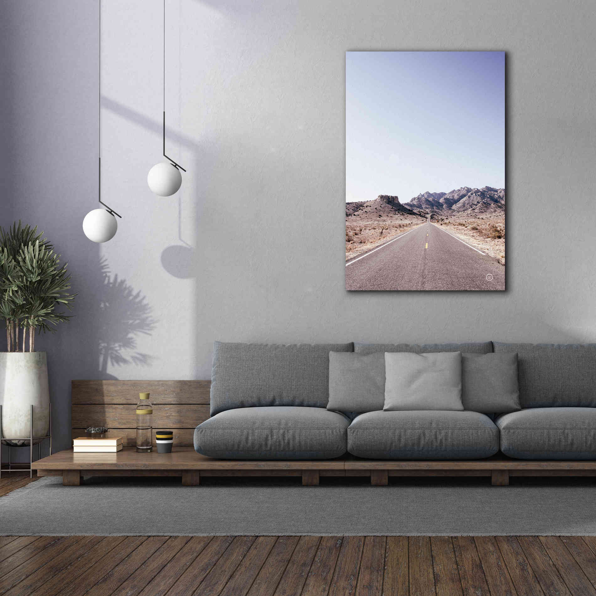 'Dusty Desert Dreams Road' by Nathan Larson, Canvas Wall Art,40 x 60