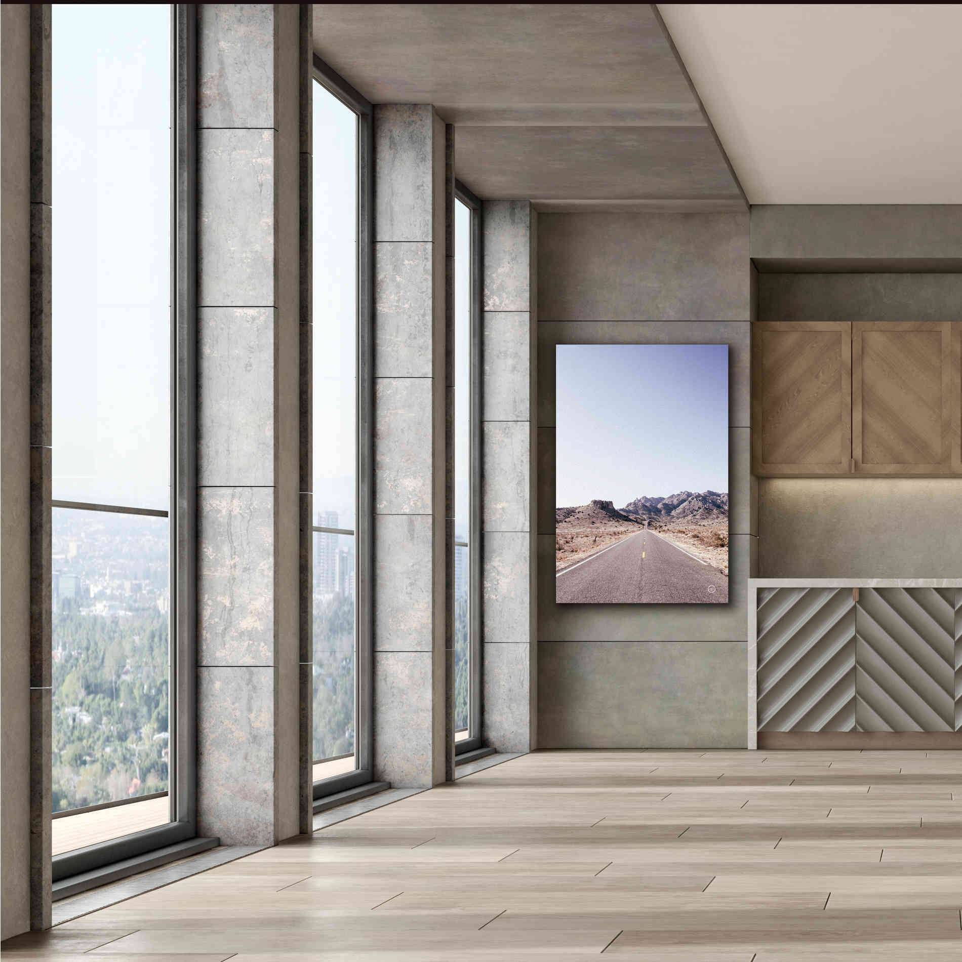 'Dusty Desert Dreams Road' by Nathan Larson, Canvas Wall Art,40 x 60