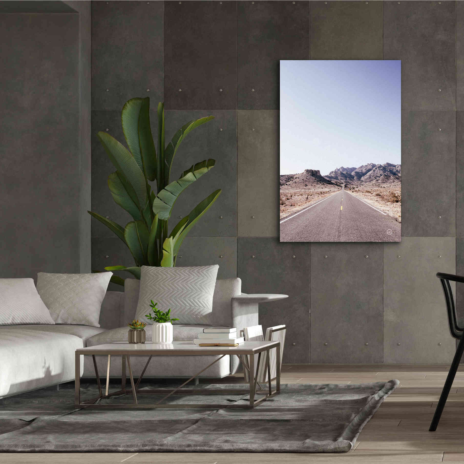 'Dusty Desert Dreams Road' by Nathan Larson, Canvas Wall Art,40 x 60