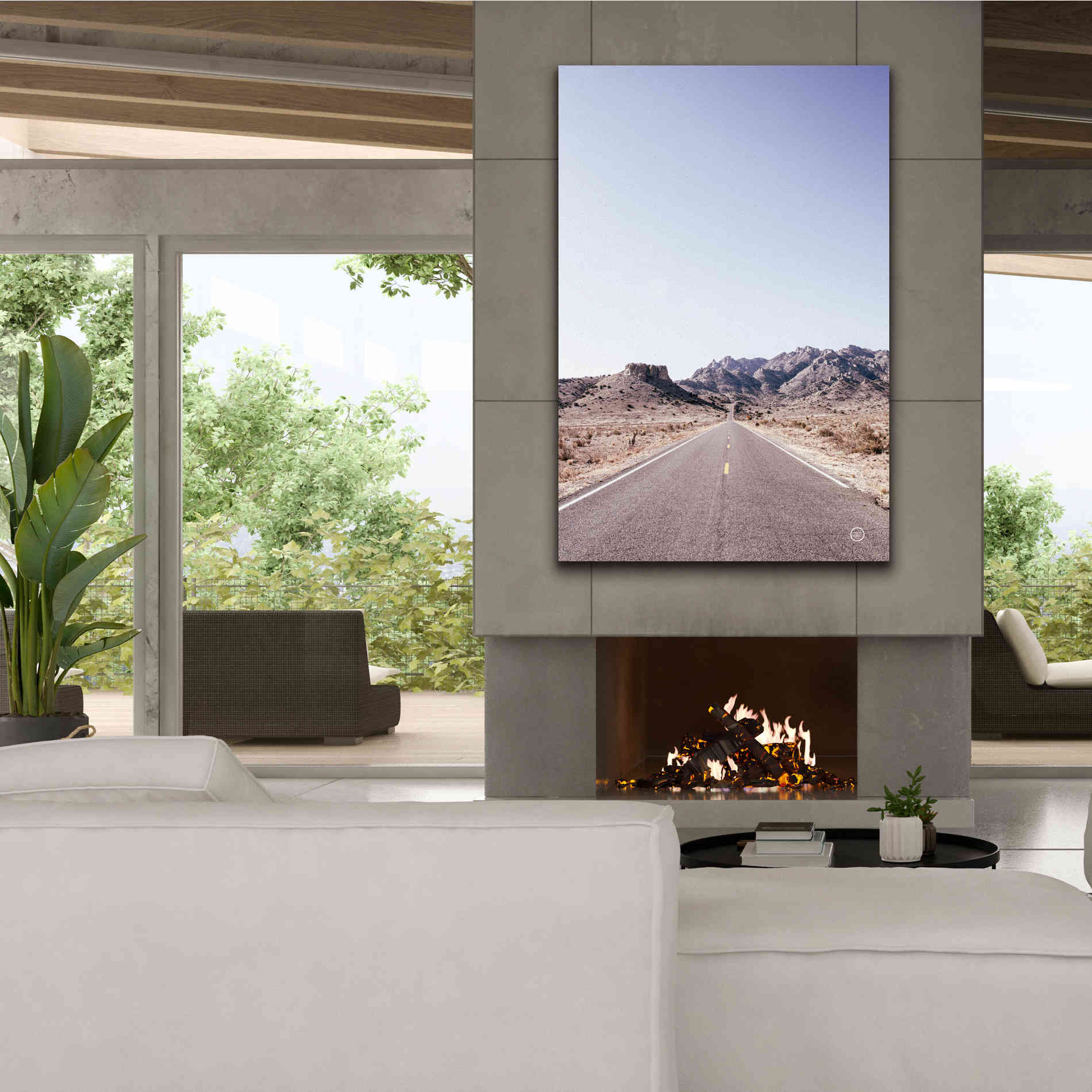 'Dusty Desert Dreams Road' by Nathan Larson, Canvas Wall Art,40 x 60