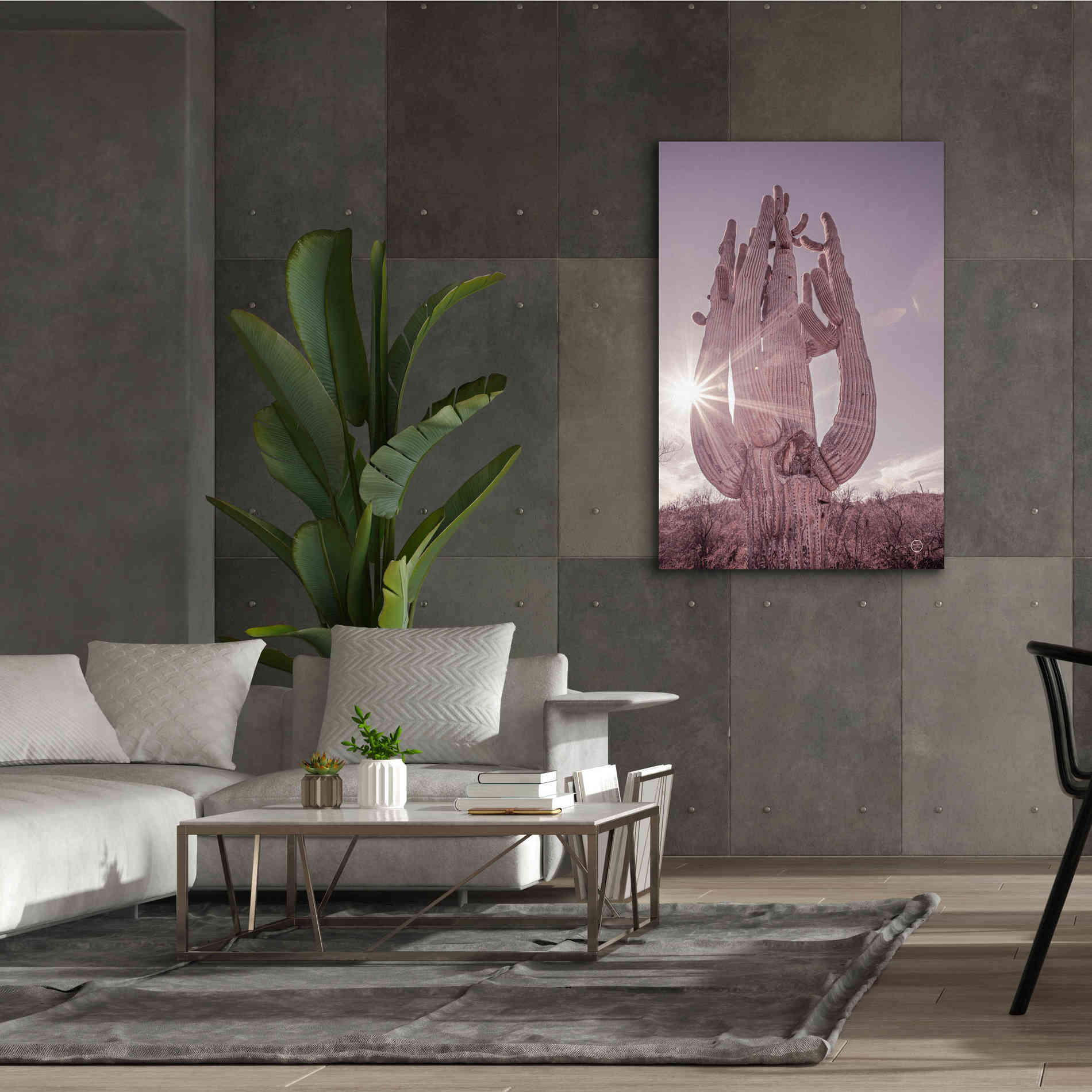 'Dusty Desert Saguaro' by Nathan Larson, Canvas Wall Art,40 x 60