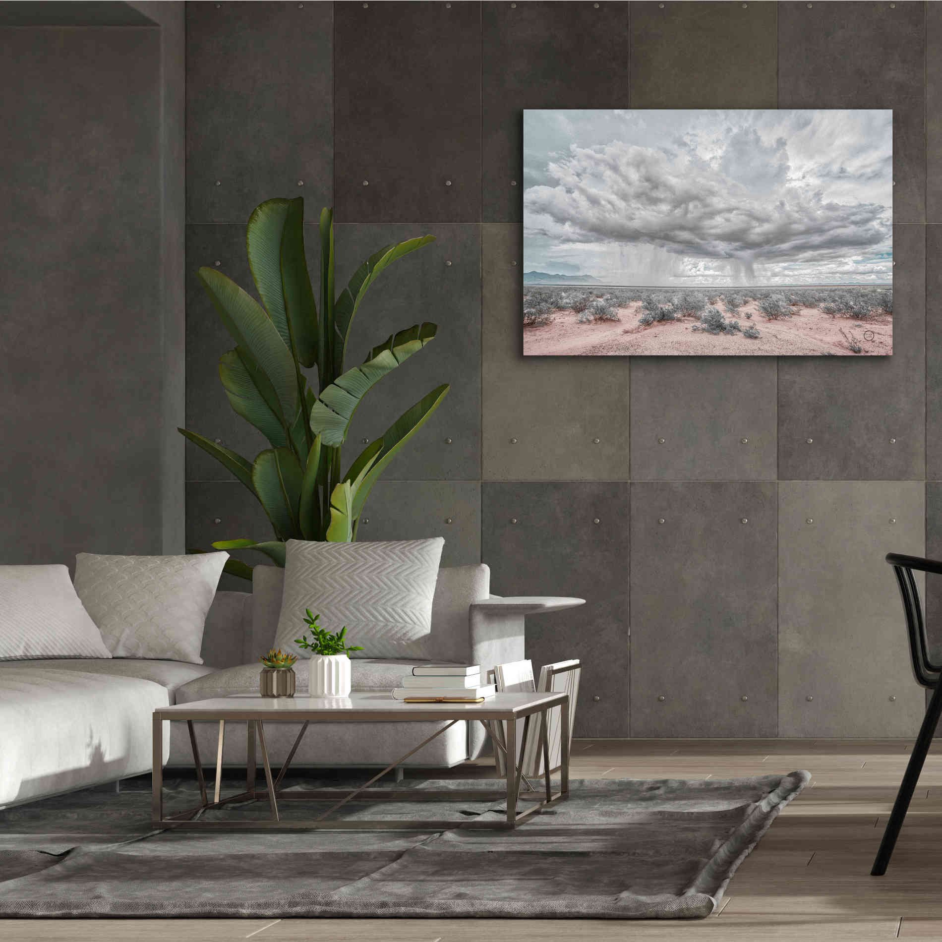 'New Mexico Rain' by Nathan Larson, Canvas Wall Art,60 x 40
