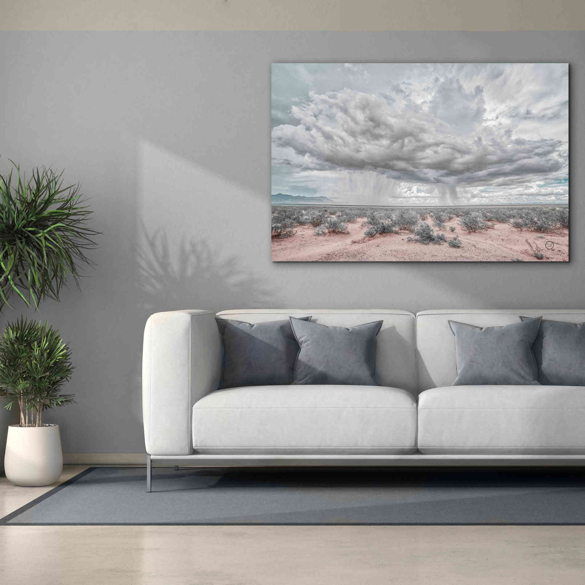 'New Mexico Rain' by Nathan Larson, Canvas Wall Art,60 x 40