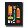 'City Fun NYC' by Ann Kelle Designs, Canvas Wall Art,12x16x1.1x0,20x24x1.1x0,26x30x1.74x0,40x54x1.74x0