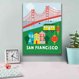 'City Fun San Francisco' by Ann Kelle Designs, Canvas Wall Art,12 x 16