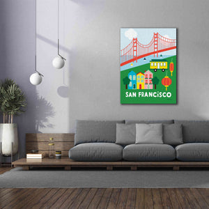 'City Fun San Francisco' by Ann Kelle Designs, Canvas Wall Art,40 x 54