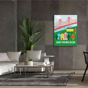 'City Fun San Francisco' by Ann Kelle Designs, Canvas Wall Art,40 x 54