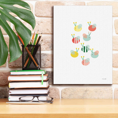 Image of 'Bumblebee Friends' by Ann Kelle Designs, Canvas Wall Art,12 x 16