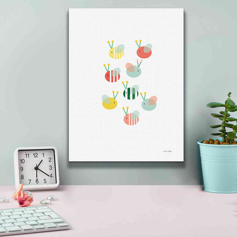 Image of 'Bumblebee Friends' by Ann Kelle Designs, Canvas Wall Art,12 x 16