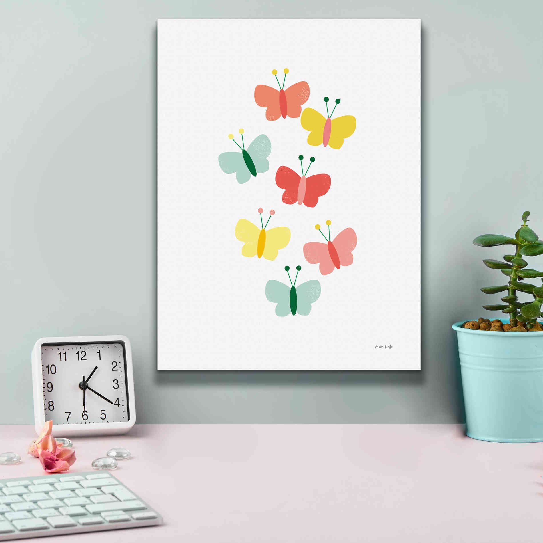 'Butterfly Friends' by Ann Kelle Designs, Canvas Wall Art,12 x 16