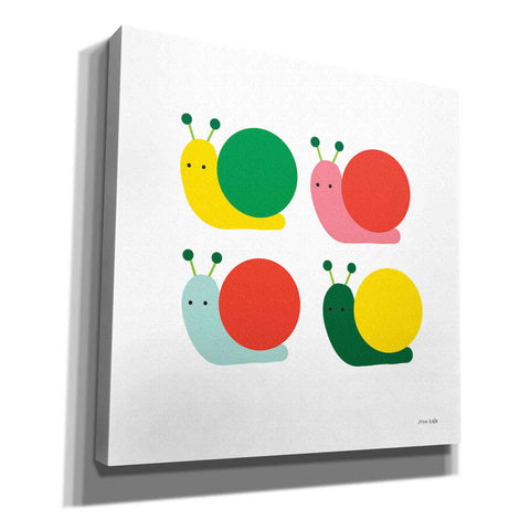 Image of 'Snails Four' by Ann Kelle Designs, Canvas Wall Art,12x12x1.1x0,18x18x1.1x0,26x26x1.74x0,37x37x1.74x0