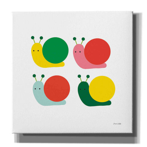 Image of 'Snails Four' by Ann Kelle Designs, Canvas Wall Art,12x12x1.1x0,18x18x1.1x0,26x26x1.74x0,37x37x1.74x0