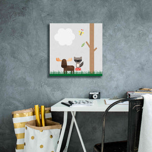 'Woodland Animals I' by Ann Kelle Designs, Canvas Wall Art,18 x 18