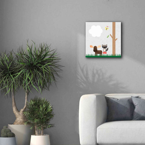 Image of 'Woodland Animals I' by Ann Kelle Designs, Canvas Wall Art,18 x 18